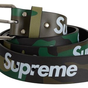Supreme Leather Camouflage Belt